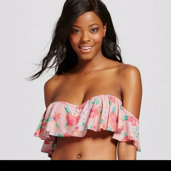 Xhilaration Off the Shoulder Bandeau Bikini Top NW - Picture 1 of 10